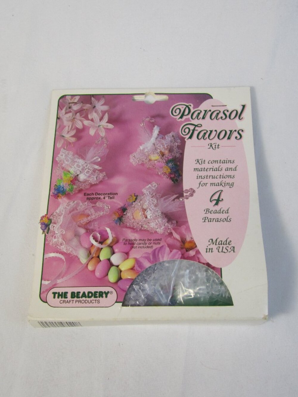 The Beadery Parasol Favors Kit #4820 Vintage - NEW